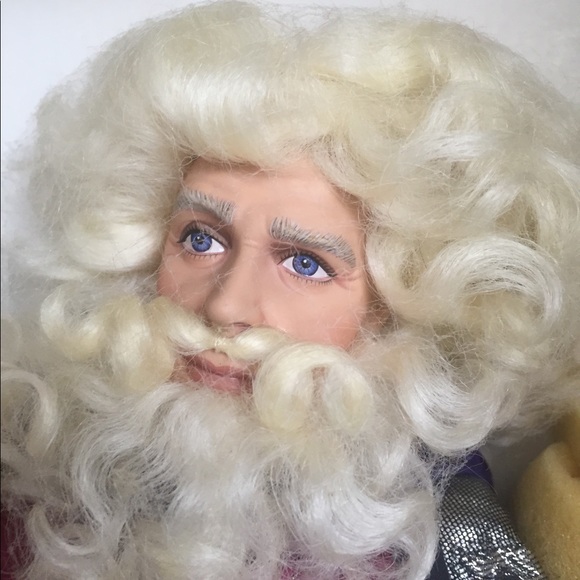 Franklin Mint Merlin Magician Wizard Camelot Series Porcelain Doll w/ Stand BOX - Picture 6 of 7